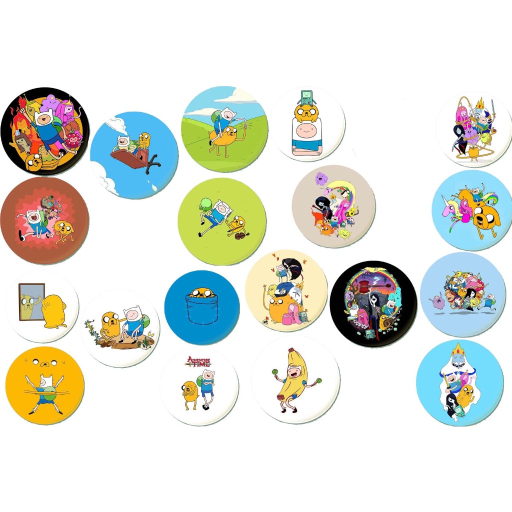 Bottons A Hora da Aventura 5 Unidades Broche Pin