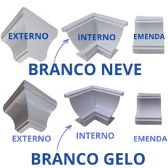 Cantoneira/Canto de Forro Pvc Cantinho De Forro Ou Acabamento Interno E Externo 2 Cores