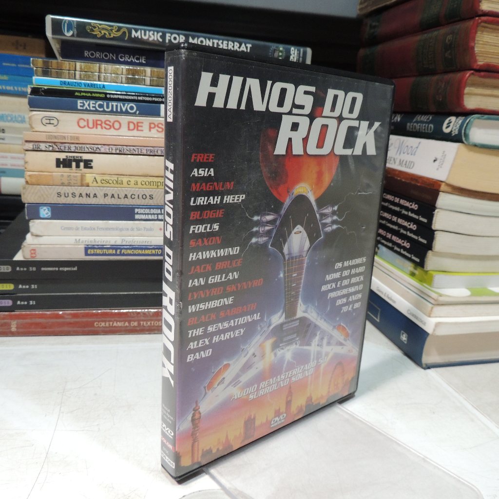 DVD Hinos do Rock: Os Maiores Nomes do Hard Rock e do Rock Progressivo dos Anos 70 e 80
