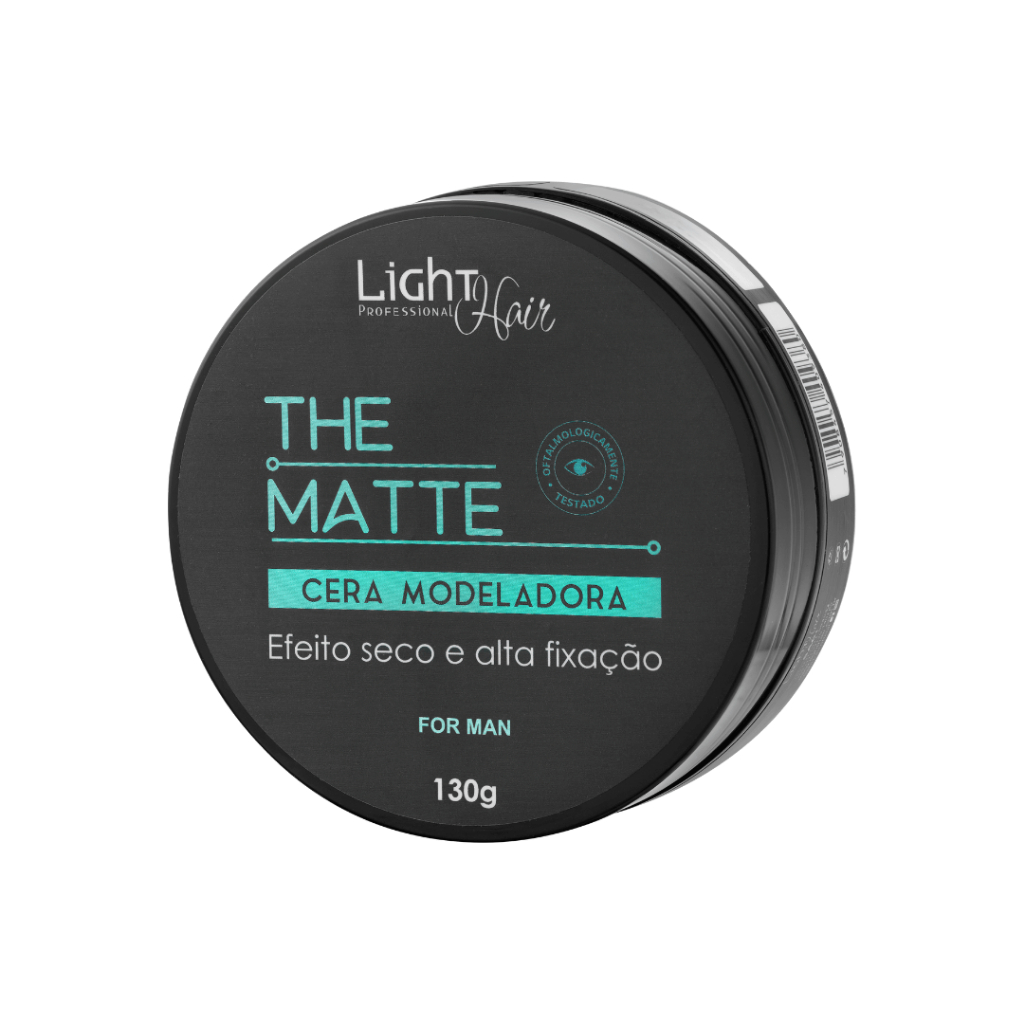 Cera Modeladora Efeito Matte Light Hair 130g - Alta Fixação e Acabamento Fosco e Estruturado
