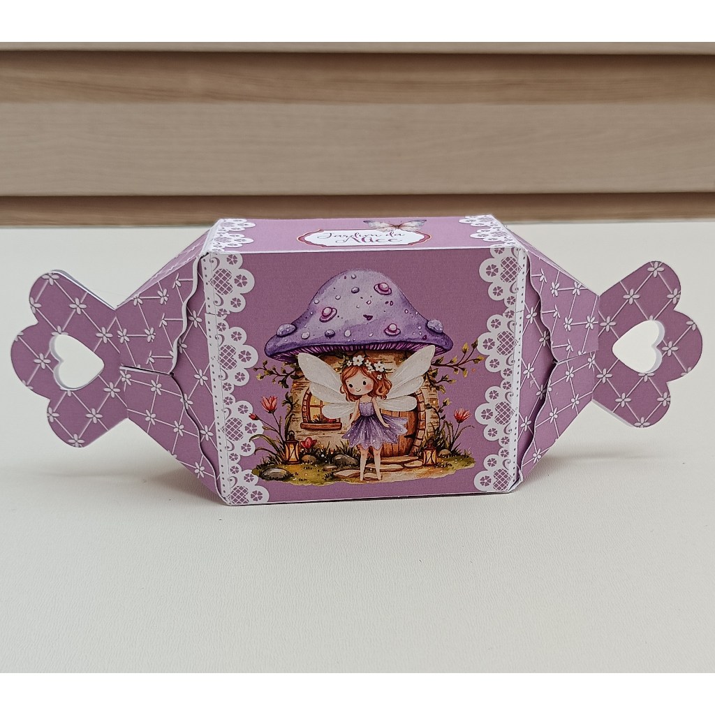 Caixa Bala Jardim das Fadas/lembrancinha personalizada festa infantil/Jardim encantado