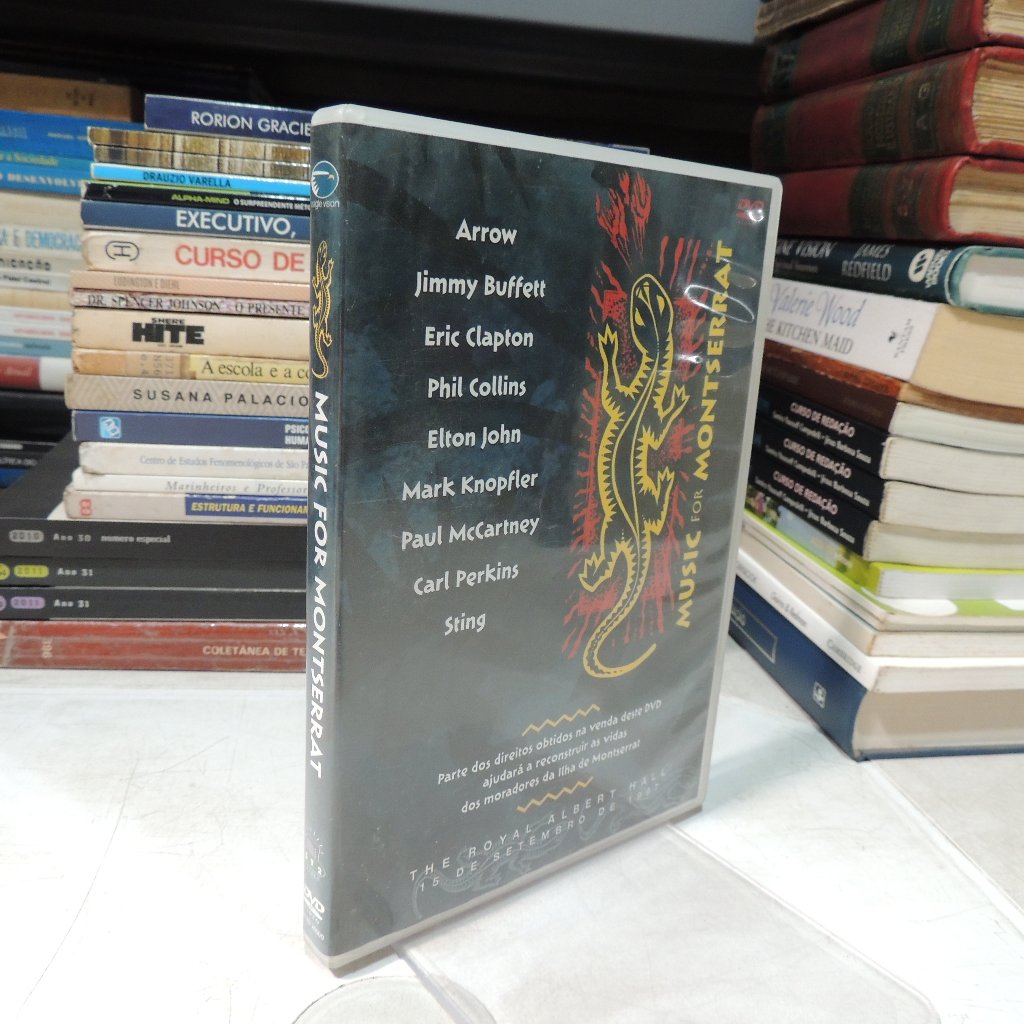 DVD Music for Montserrat - Arrow, Jimmy Buffett, Eric Clapton, Phil Collins, Elton John, Mark Knopfler, Paul McCartney..