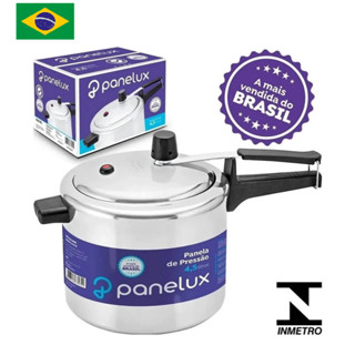 Panela de Pressão 4,5 Litros Panelux Classic Polida Alumínio Cor Prateado