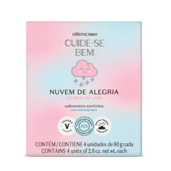 Sabonetes Sortidos Cuide-se Bem Nuvem De Alegria 4x80g