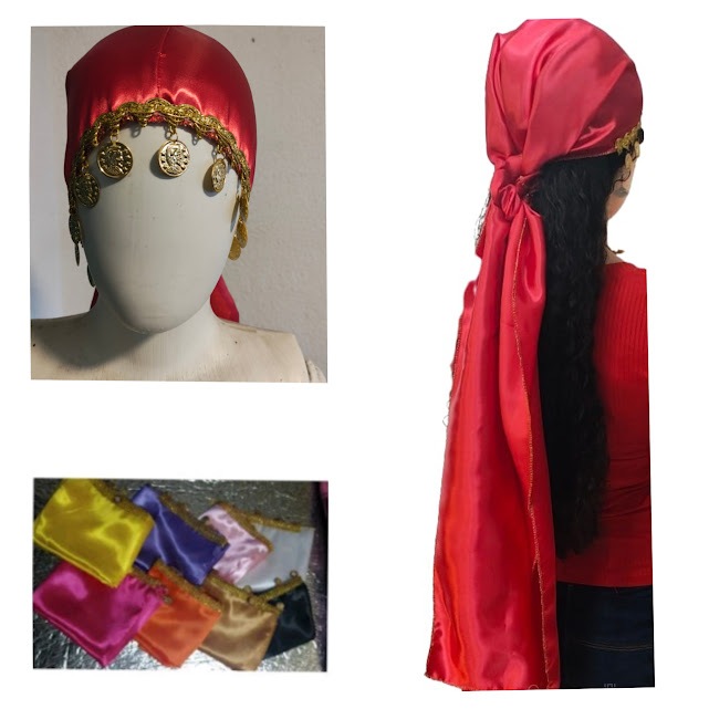 LENÇO CIGANO FEMININO-UMBANDA- COMPRIMENTO PRÓXIMO A CINTURA -  sem a blusa em Oferta na Shopee