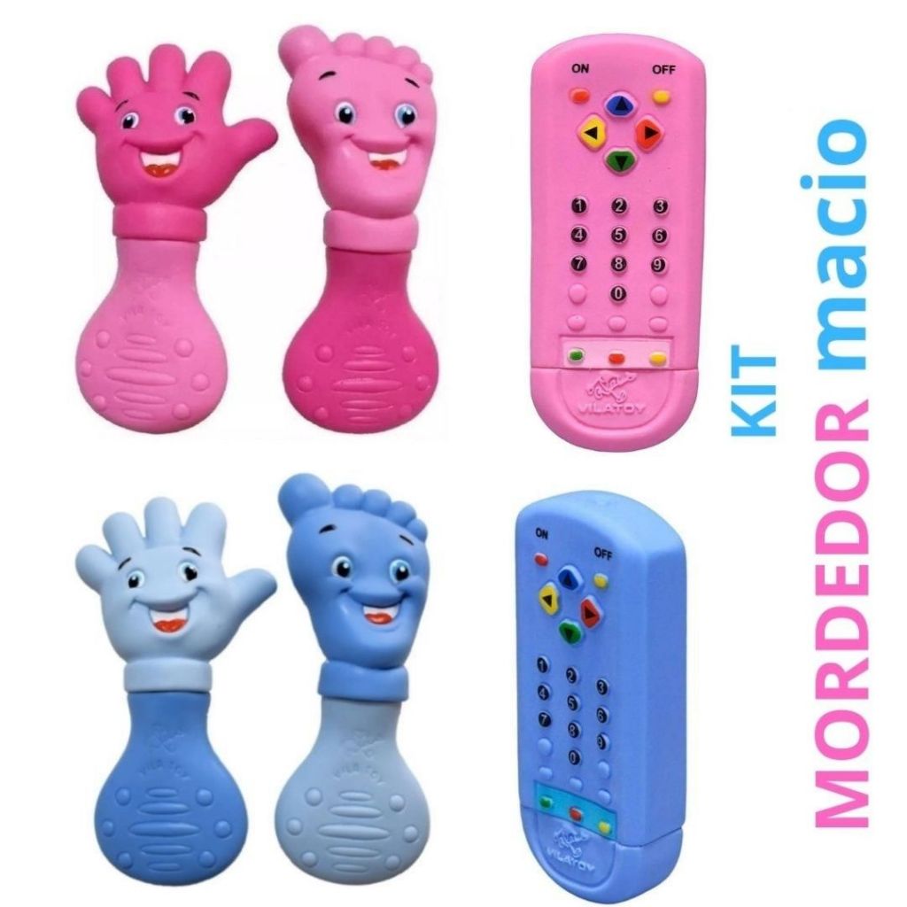 Kit Mordedor para bebê Macio Anti stress Gengiva Vários modelos