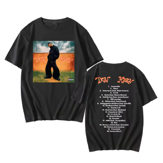 Camiseta Camisa Blusa Algodão Unissex Novo álbum 2025 don kbrn tshirts cantor eladio carrión