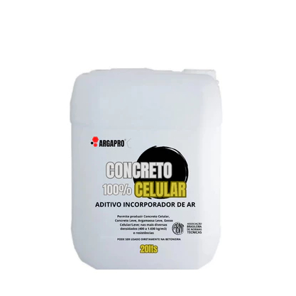 Aditivo concreto celular industrial espuma especial 20lts