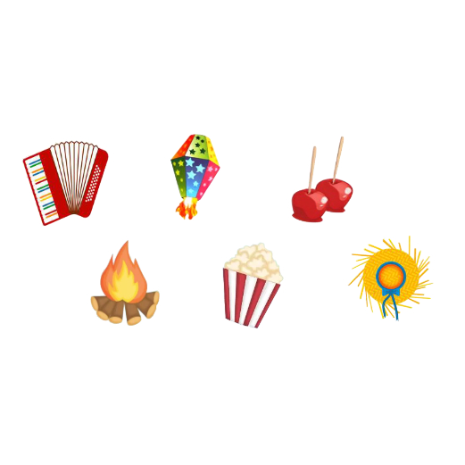 120 apliques festa junina para laços e gravatas  pet sem cola cod10