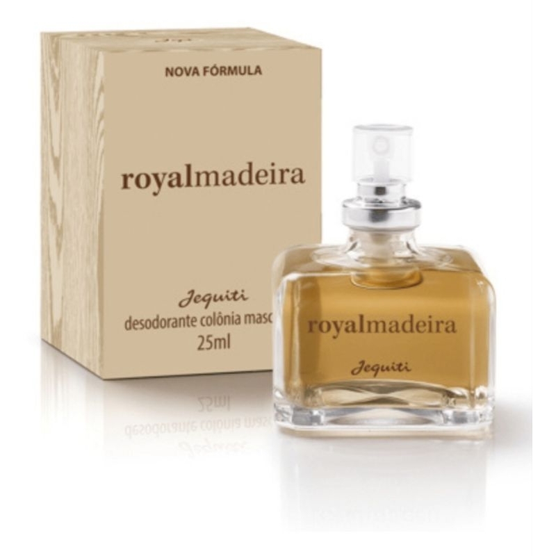 1 PERFUME royalmadeira Masculino ORIGINAL DA JEQUETI DE 25 ML