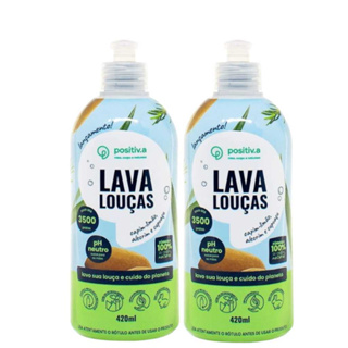 Lava Louças Líquido Hipoalergênico 420Ml cada Positiv.a (Quantidades Variáveis) em Oferta na Shopee