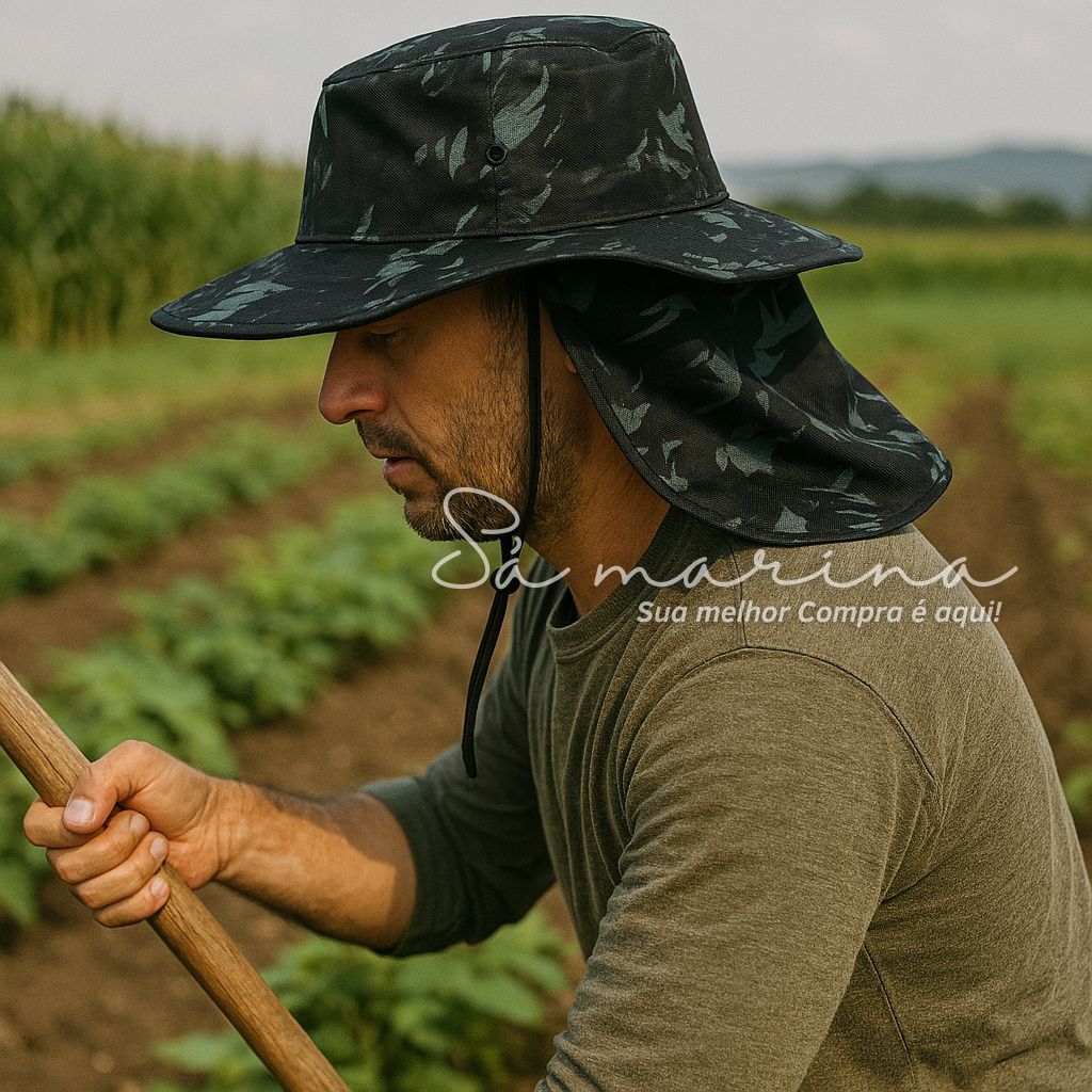 KIT 2 Chapéu Boné Pescador Australiano Camping com Proteção Varias Estampas