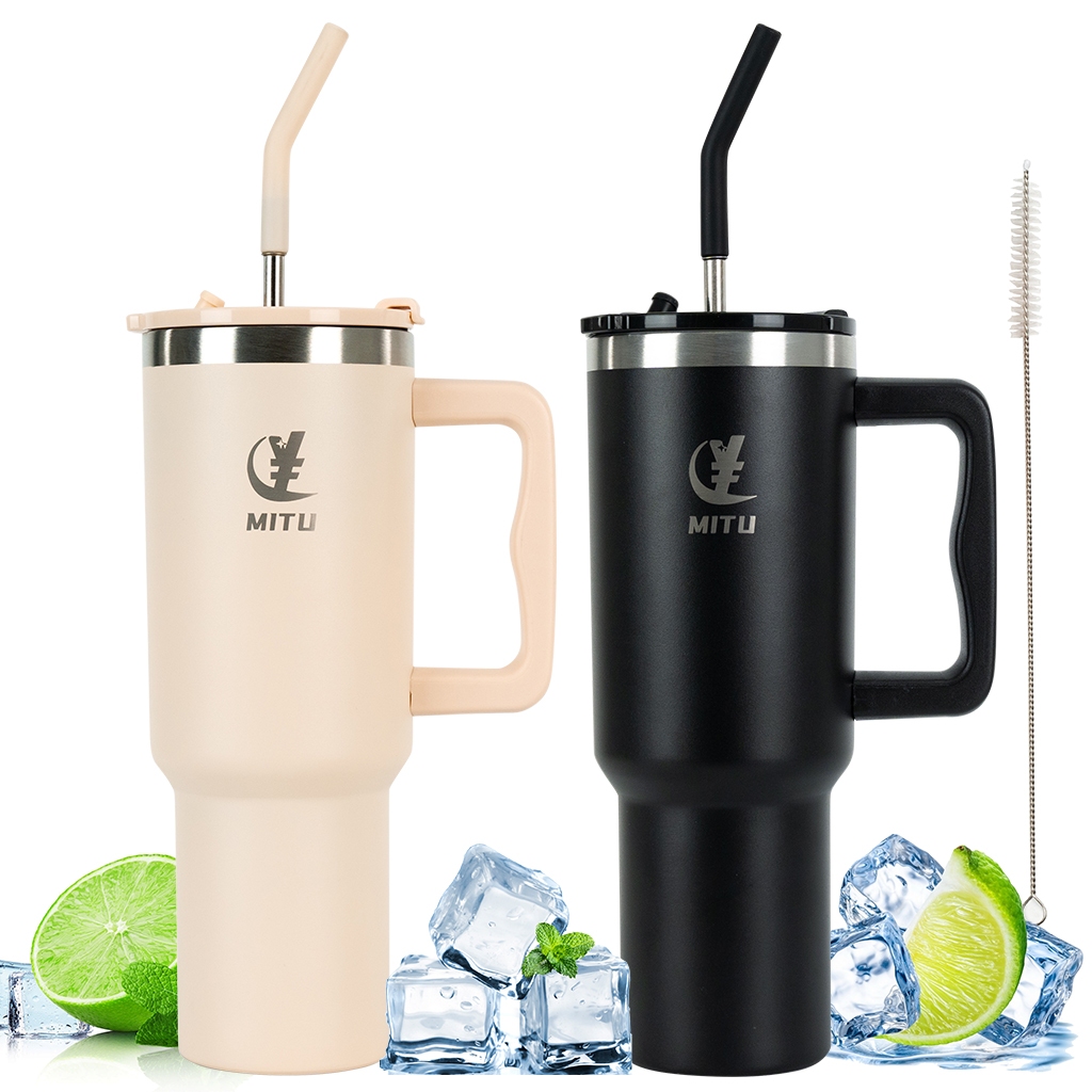 Caneca Garrafa Copo Térmica Inox 1200ml/1.2L Estilo Capacidade Generosa Com Canudo  E Tamp...