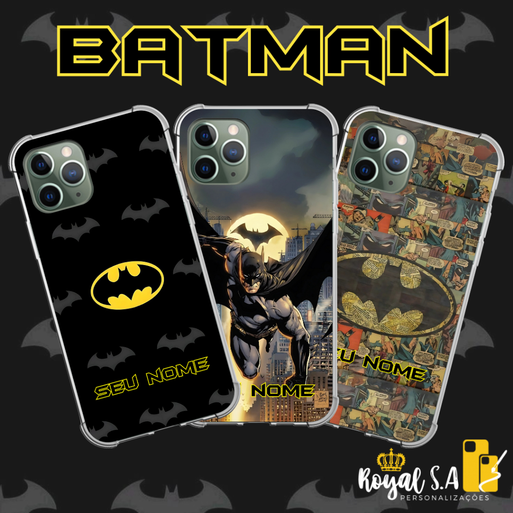 Capinha personalizada Batman para todos os aparelhos Samsung/ Iphone/ Motorola/ Xiaomi/ Realme em Oferta na Shopee