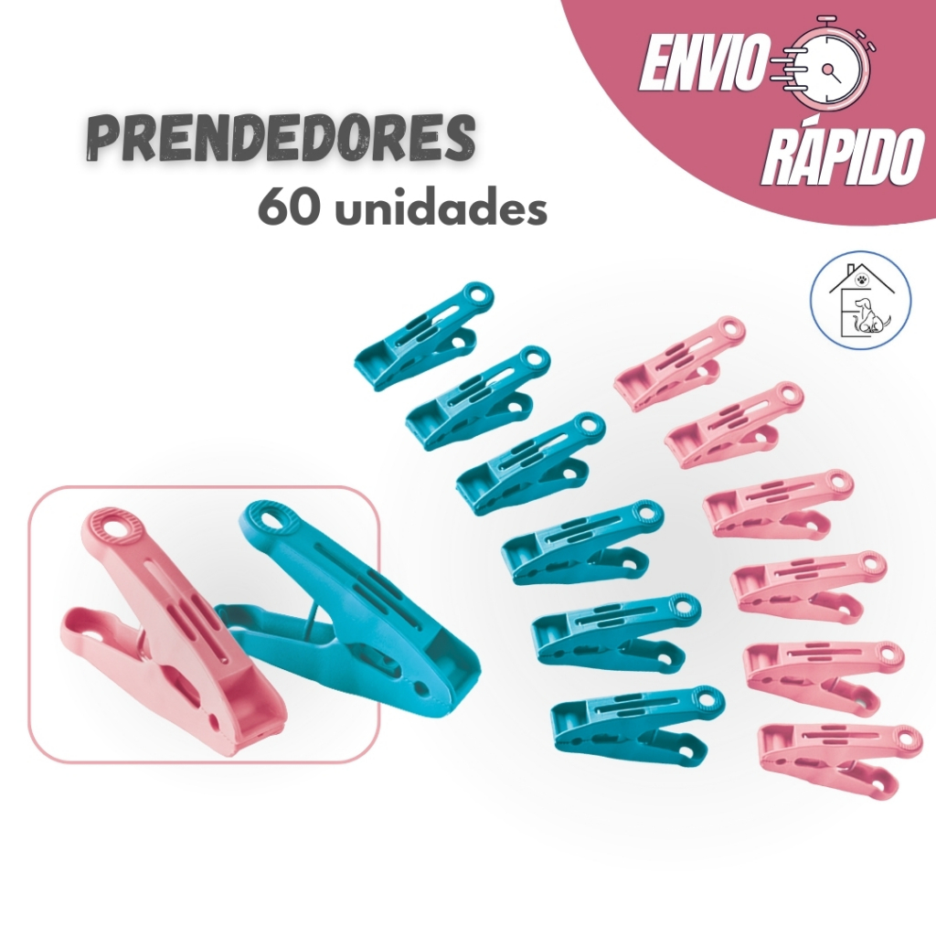 PRENDEDORES PLÁSTICO PARA VARAL MULTIUSO PREGADOR REFORÇADO GRAMPOS DE ROUPAS em Oferta na Shopee
