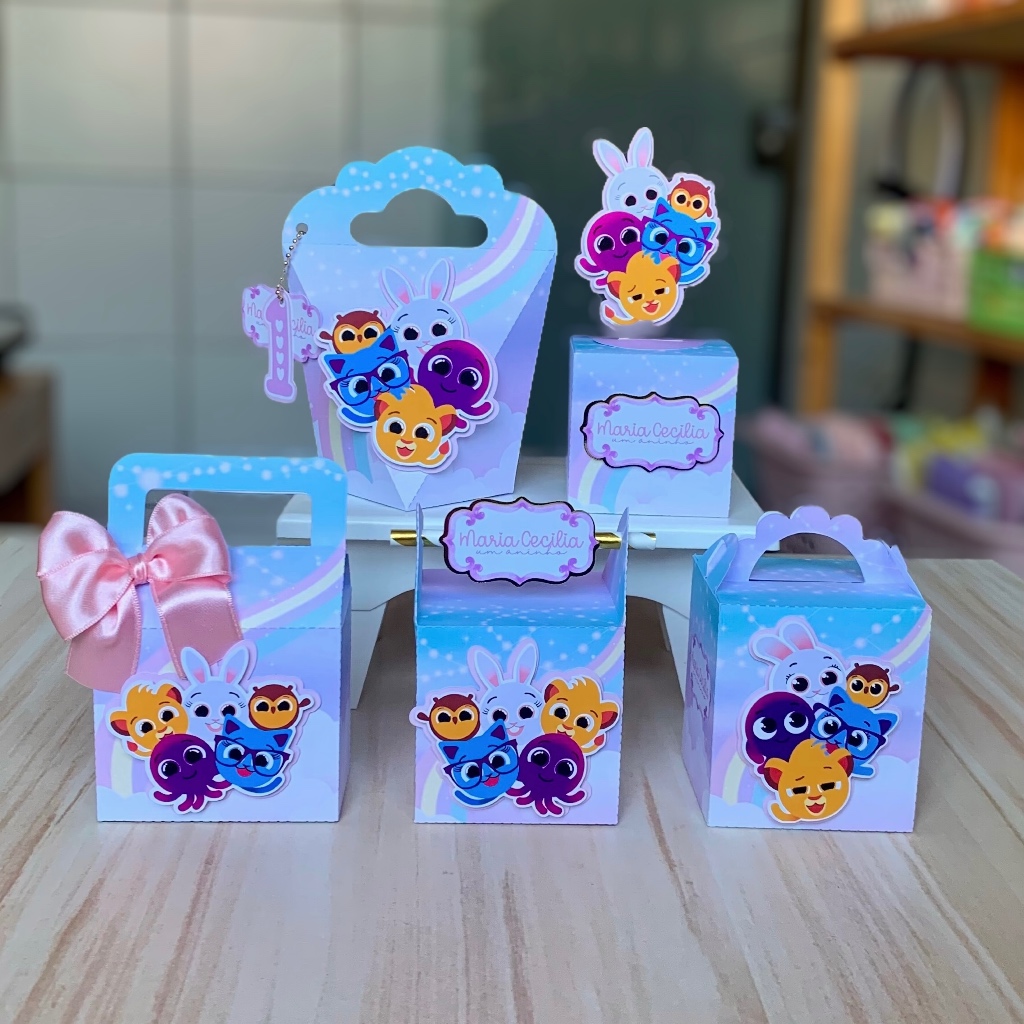 Kit de Personalizados – Bolofofos Candy Menina | Lembrancinhas prontas para Festas e Aniversários