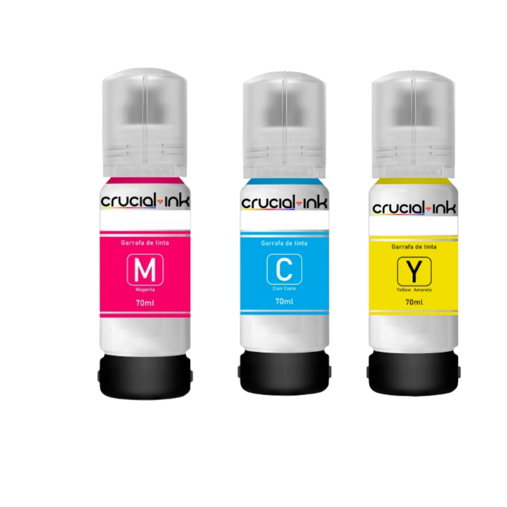 Kit 3 Tinta Para Uso Epson  L3150 L3250 1110 L5190 L3110 Coloridos