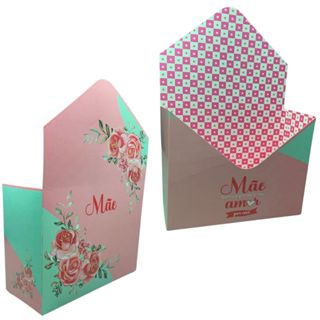 10 Cestas Envelope Dia das Mães,Namorados Modelo Carta para Flores,Caixa Envelope,Anivervérsario, Presente,Páscoa,Natal. em Oferta na Shopee