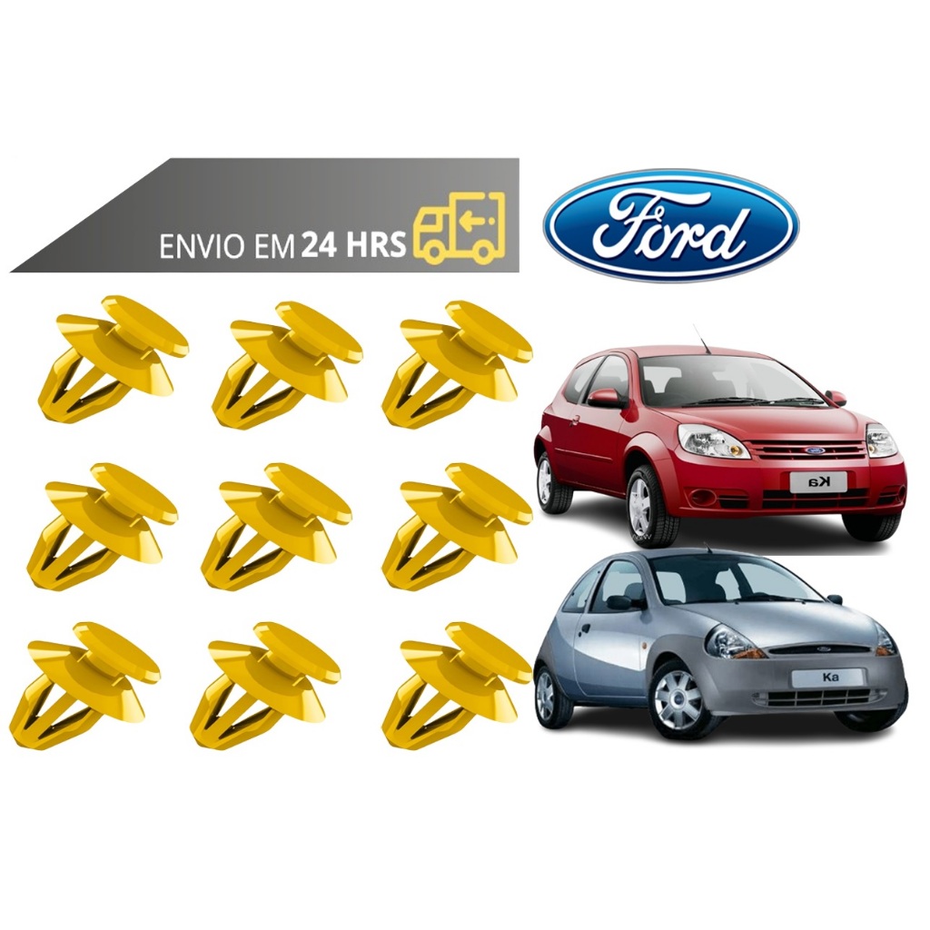 Grampo Presilha Forro da Porta Ford Ka 1997 a 2013 em Oferta na Shopee