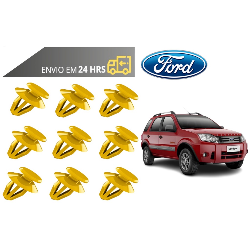 Grampo Presilha Forro da Porta Ford Ecosport 2003 a 2013 em Oferta na Shopee