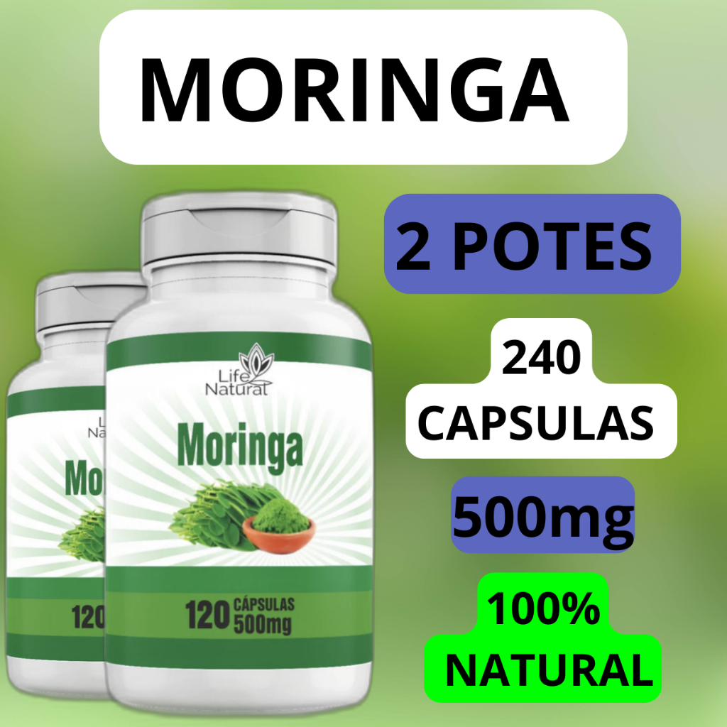 Moringa Planta Oleifera Kit 2 Potes 100% ORIGINAL