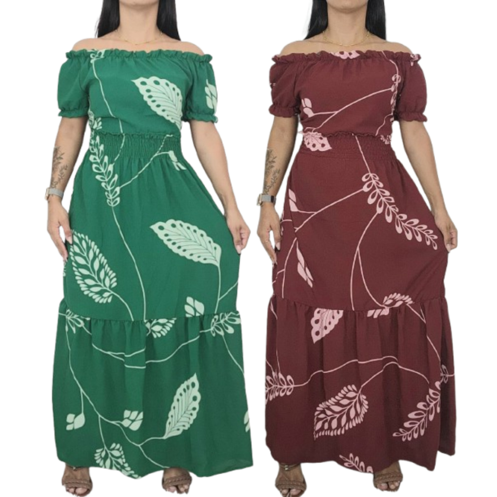 Vestido Evangélico Plus Síze Longo Rodado Moda Evangélica Adulto Feminino Babado Soltinho Floral Cristão Florido em Oferta na Shopee