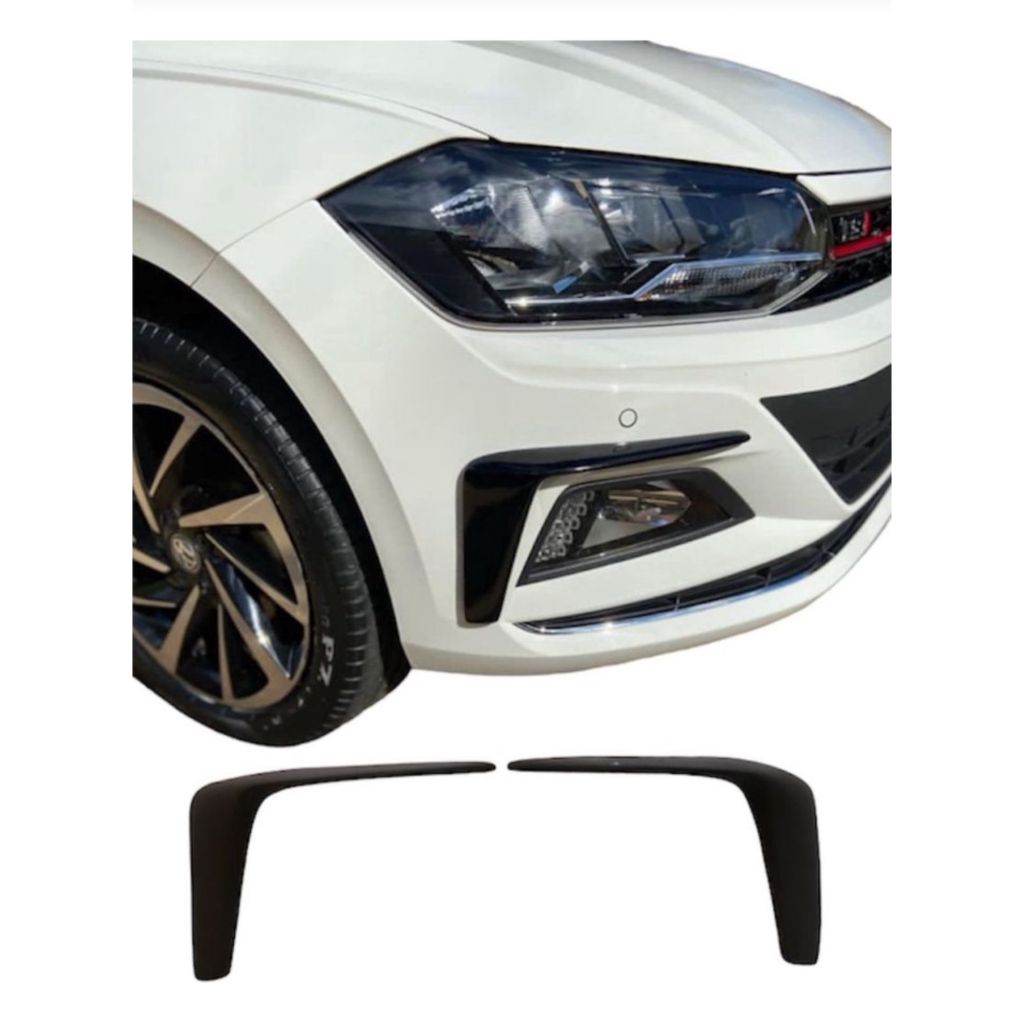 Par Moldura Aplique Farol De Milha Polo e Virtus (front Lip) Acabamento Premium