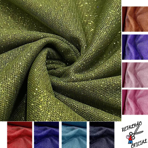 3 Metros Tecido Tule Glitter 1,5M Largura Tule Cristal