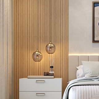 Kit 100 Placas Ripada Painel Decorativo em Mdf de Alta Qualidade Premium 45x11cm
