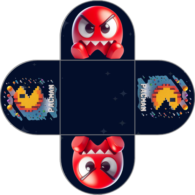 30 FORMINHAS PARA DOCINHOS PAC MAN - ENFEITES DE MESA, ENFEITES DE DOCINHOS, ANIVERSÁRIO, MESVERSÁRIO, FESTAS, FORMINHAS