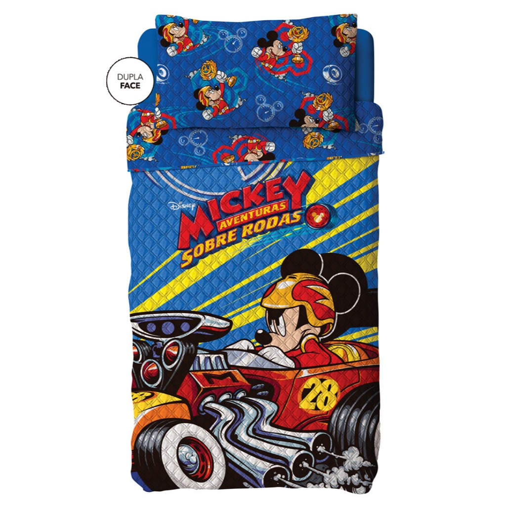 Colcha Infantil Mickey Lepper Dupla Face C/ Fronha [LIQUIDAÇÃO]