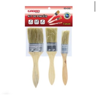 kit pincel para pintura gadan Excellence 3 pcs em Oferta na Shopee