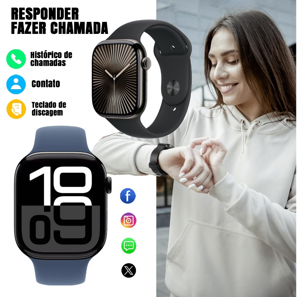 Relógio Inteligente Ultra 3 Max Smartwatch À Prova D'água Digital Masculino Feminino Relógio NFC GPS