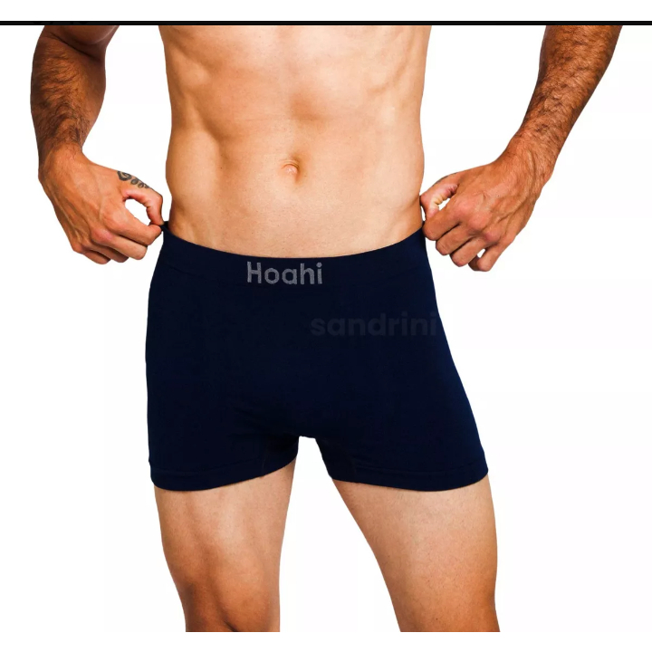 Kit com 3 Cuecas Boxer Masculina Poliamida Sem Costura Hoahi