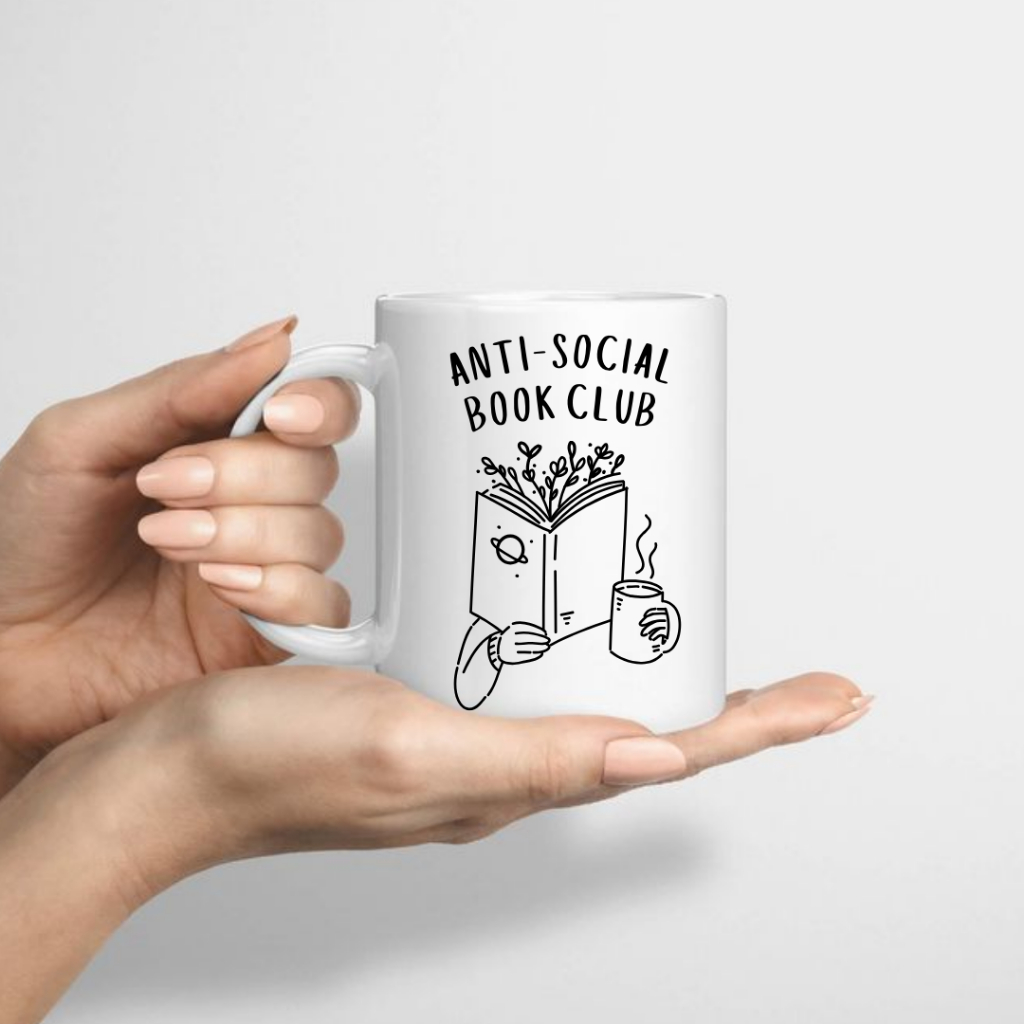 Caneca Personalizada - ANTI-SOCIAL BOOK CLUB