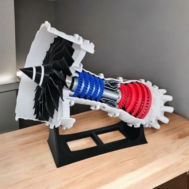 Turbina funcional decorativa. Presente, hobbie, miniatura, aviação, avião, escultura,  tecnologia