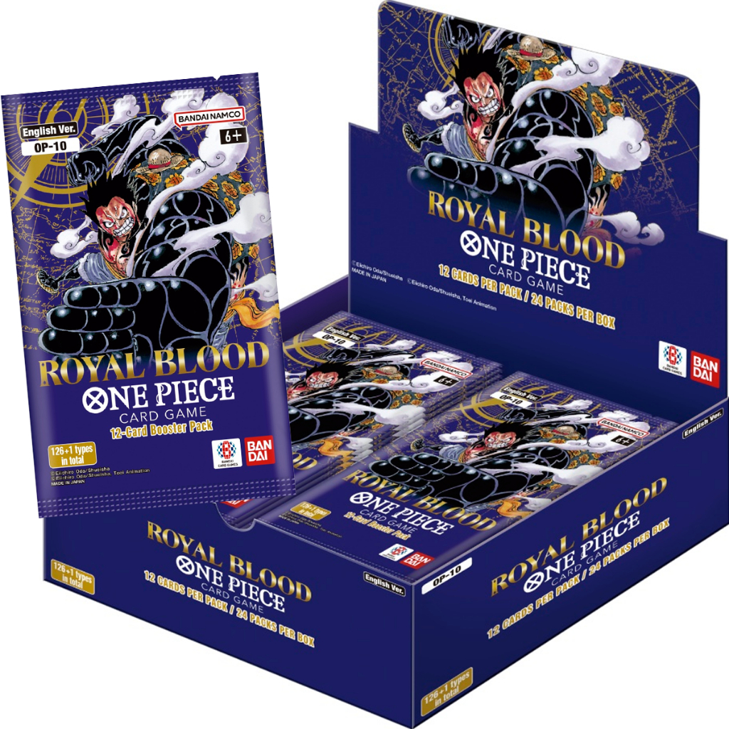 One Piece Box 24 Booster Royal Blood OP 10 Cartas Inglês Bandai Original