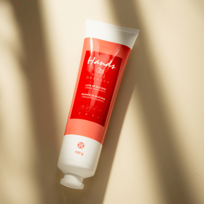 Luva De Silicone Romã Creme Para As Mãos Hands Hinode 100g l Shoope Brasil