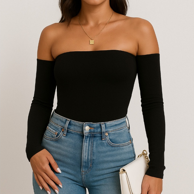 Blusa Feminina Ciganinha Manga Longa Tomara que Caia Tubinho Outono/Inverno em Oferta na Shopee