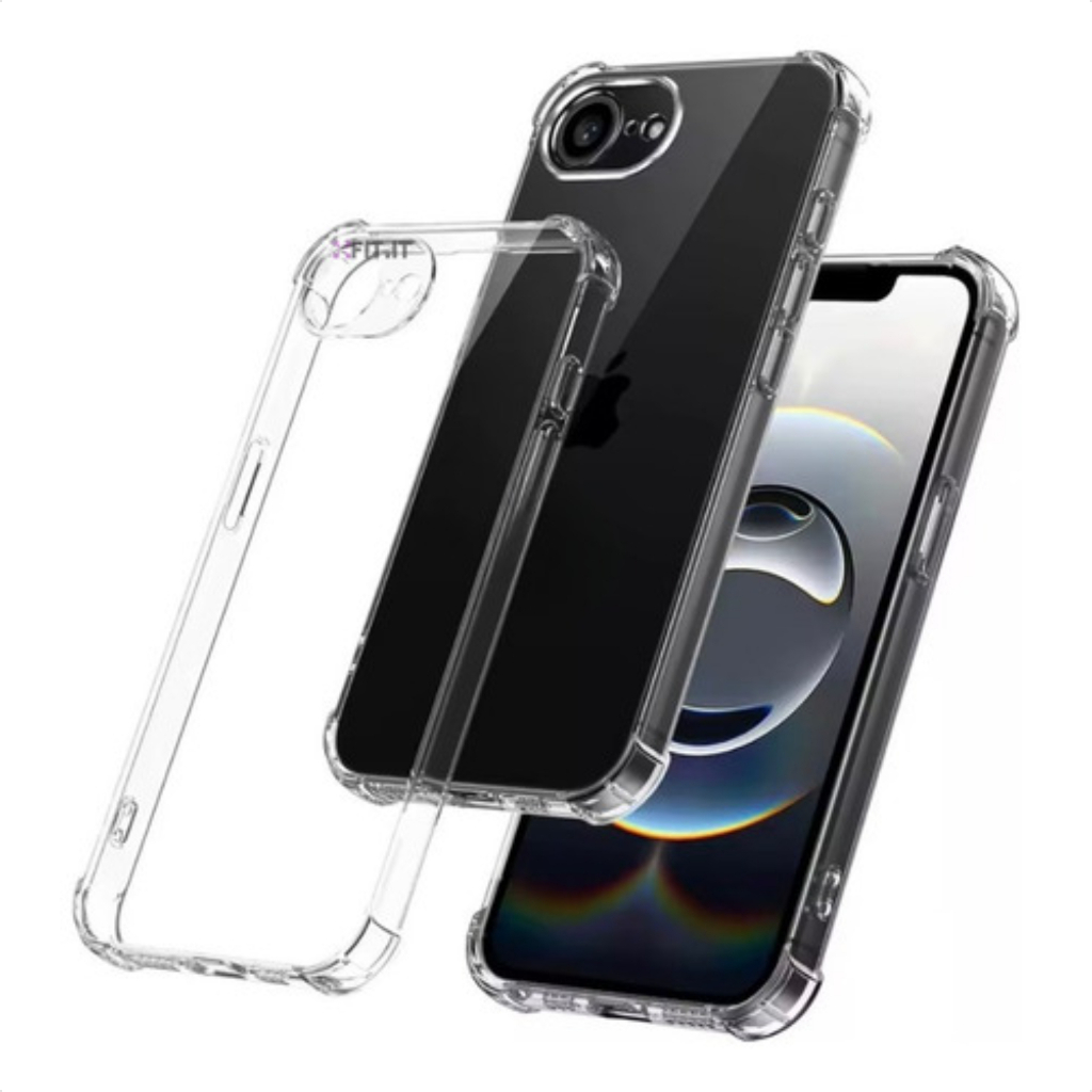 Capinha Capa Anti impacto Silicone para iPhone 16e 16e Cor Transparente