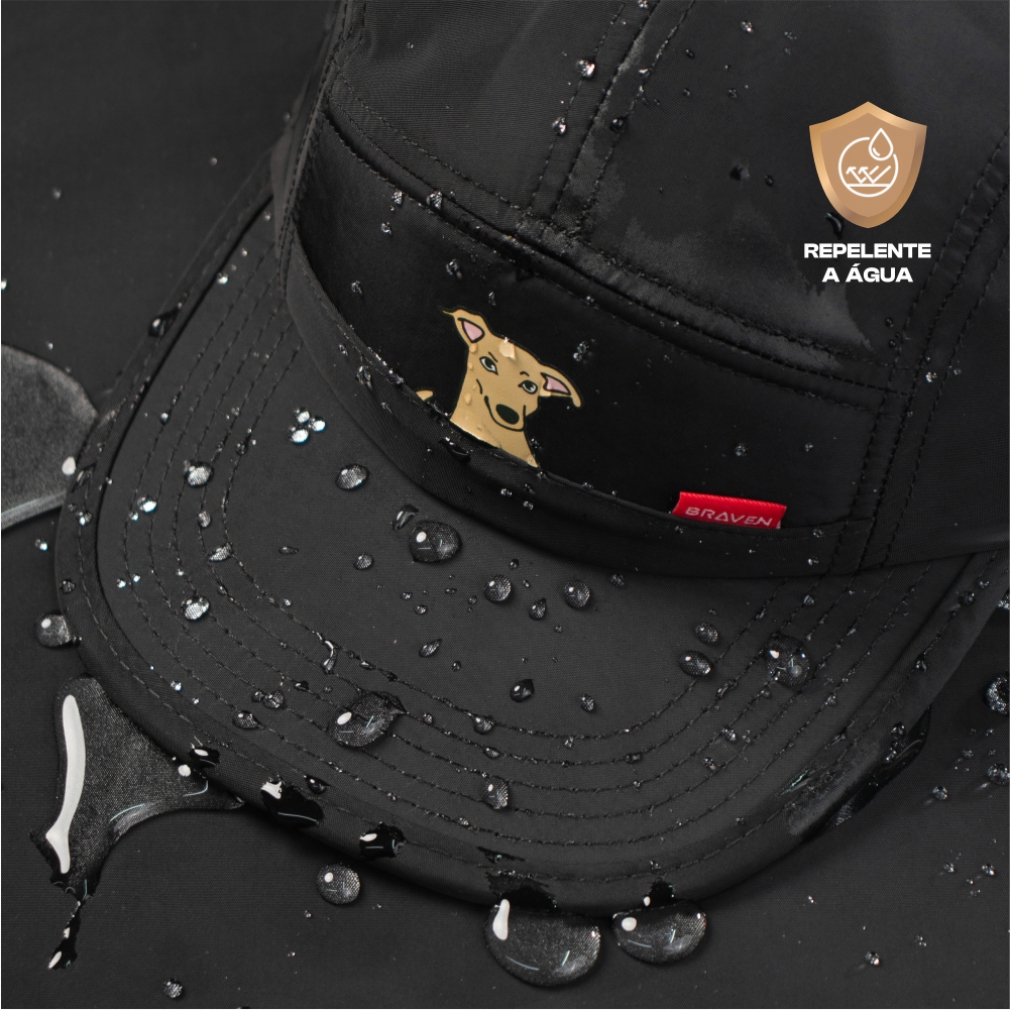 Boné 5 Five panel - com Bolso Dog Cachorro Caramelo - Tecido importado Repelente a Agua - Original Braven em Oferta na Shopee