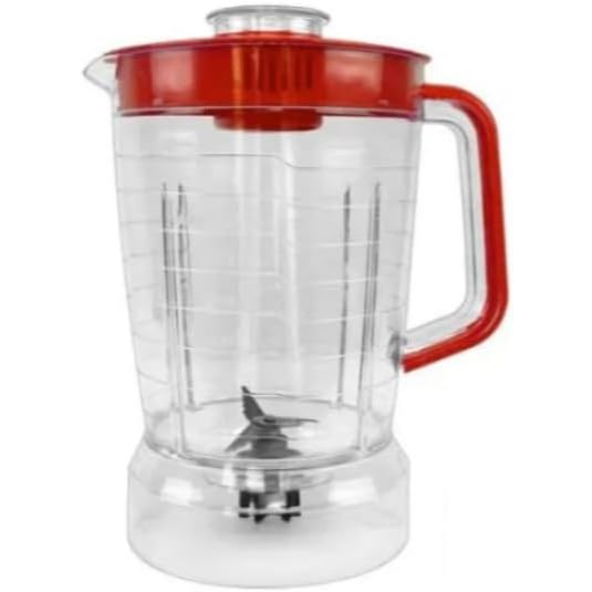 Copo De Liquidificador Compatível Com Mondial Turbo Preto Acrílico L1000 L-1200 (Vermelho)
