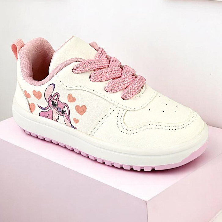 Tênis Infantil Menina Stitch Confortável 20 ao 27 em Oferta na Shopee