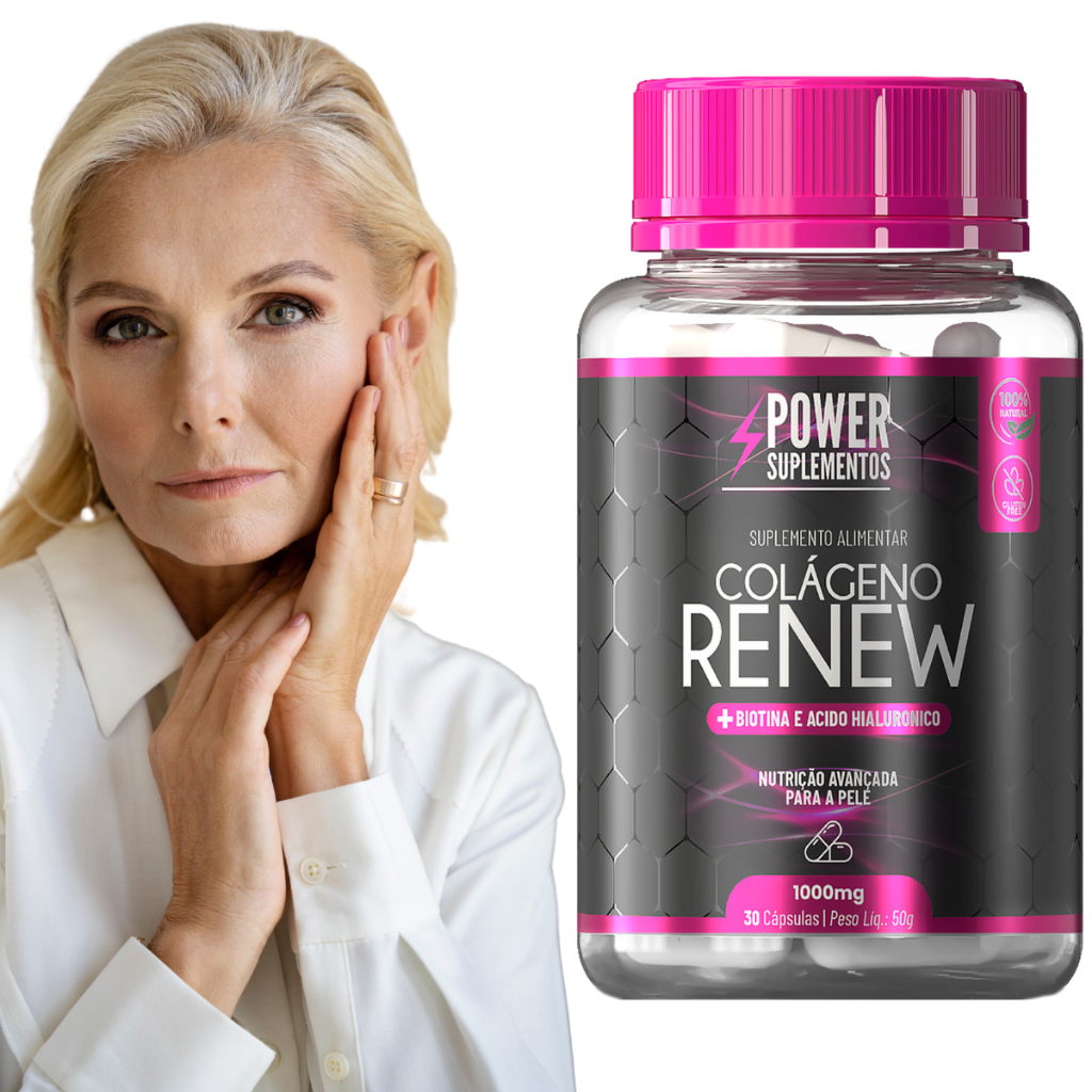 1x Colágeno Verisol Renew Com Vitamina A C D E 1000Mcg 30 Cápsulas Ultra Concentradas