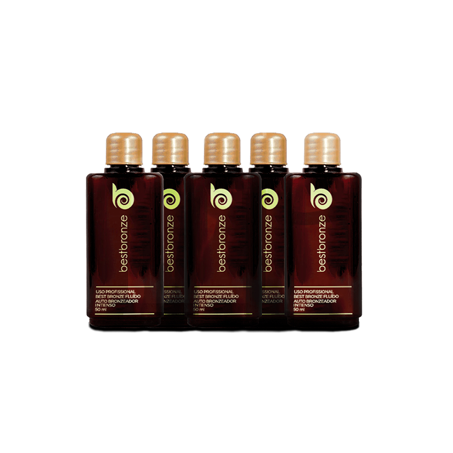 Bronzeamento 5 unidades de 50ml (250ml) - Para Uso de Máquina Profissional - Loja Oficial - Best Bronze