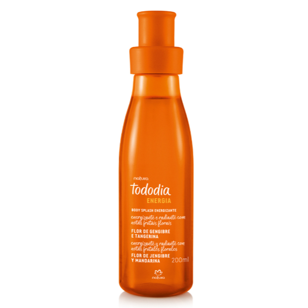 Body Splash Tododia Flor de Gengibre e Tangerina Feminino 200 ml