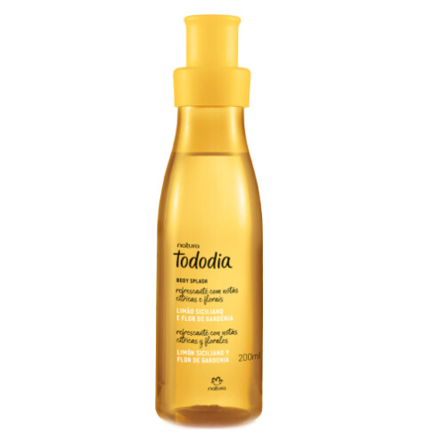 Body Splash Tododia  Limão Siciliano e Flor de Gardênia Feminino 200 ml