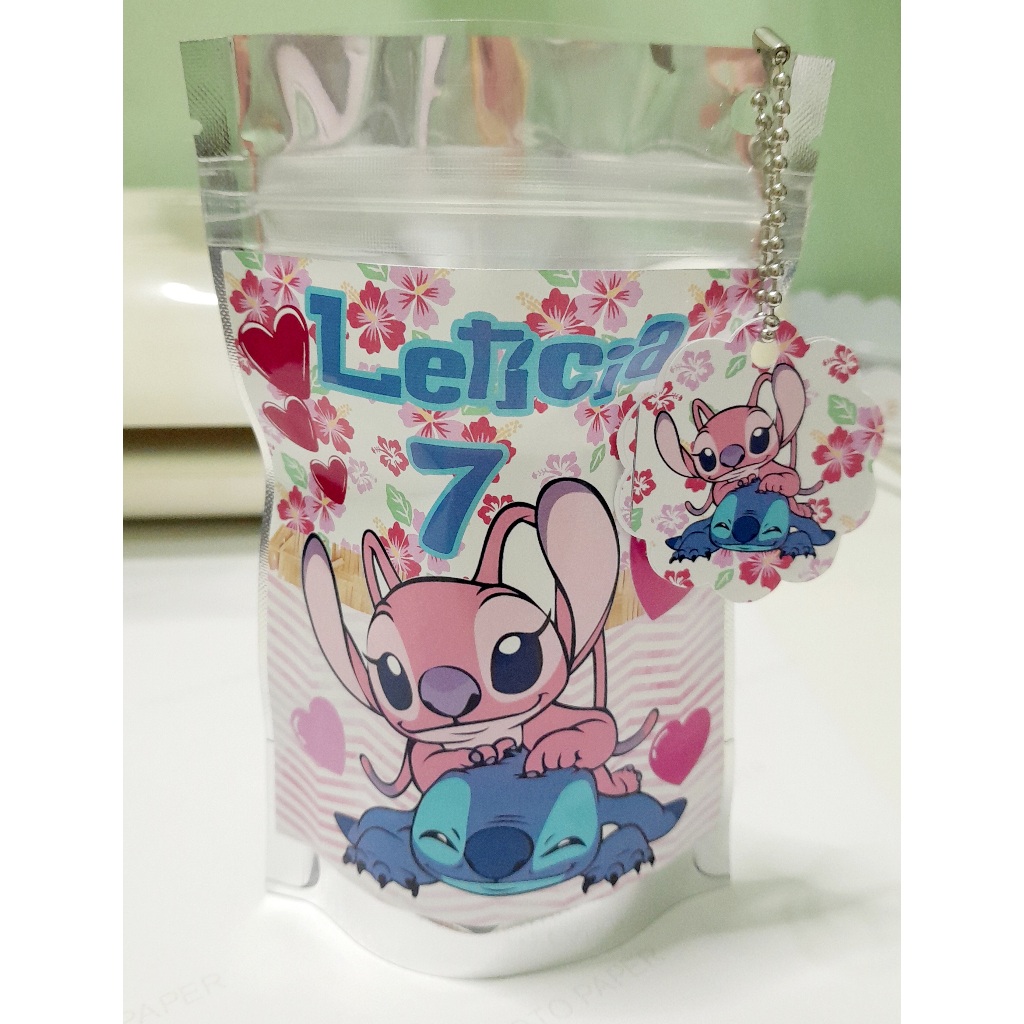 Saquinho Metalizado Personalizado Zip lock l Saquinho personalizado Stitch l tamanho P 10x15 l Lembrancinha Infantil em Oferta na Shopee