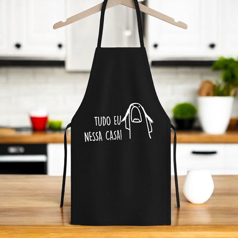 Avental Cozinha Divertido Frase Engraçada Presente Criativo Churrasco Chef Unissex Estiloso