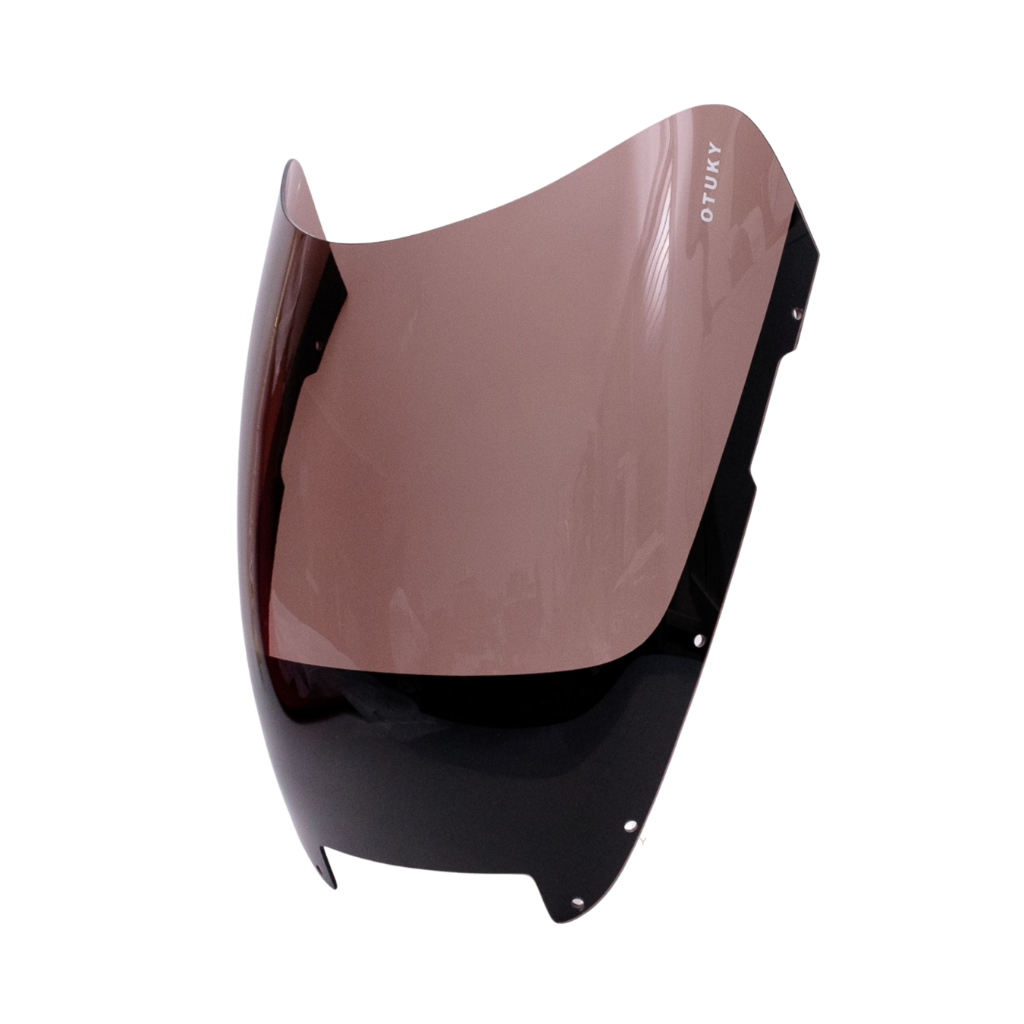 Bolha Parabrisa Cbx 750 Indy 8 Furos Cristal Fumê Preto Com Faixa Preta - Otuky Bolhas